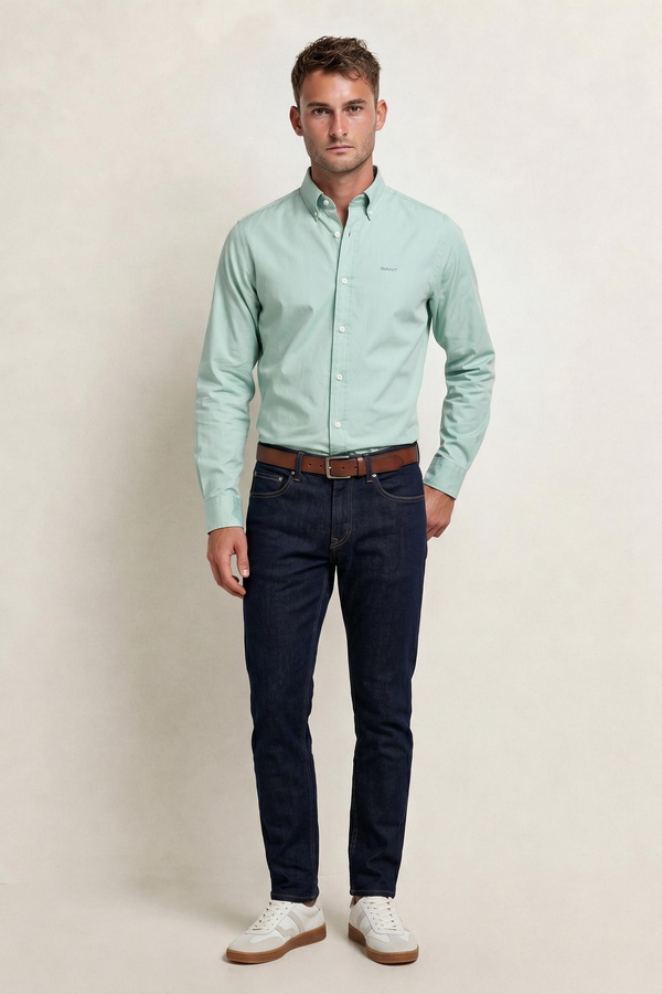 Slim Fit Pinpoint Oxford Shirt