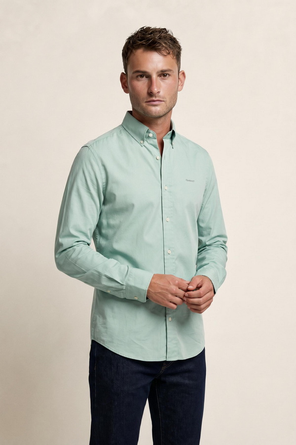 Slim Fit Pinpoint Oxford Shirt