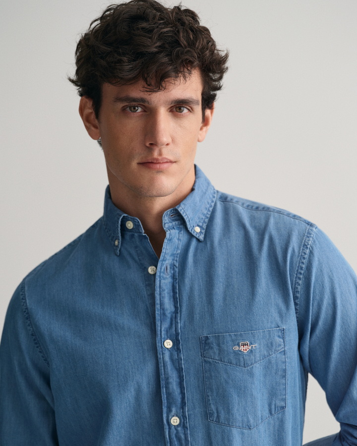 Regular Fit Indigo Shirt