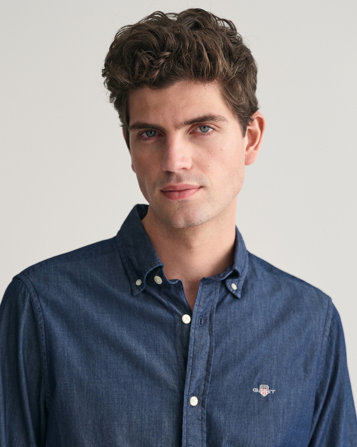 Slim Fit Indigo Shirt