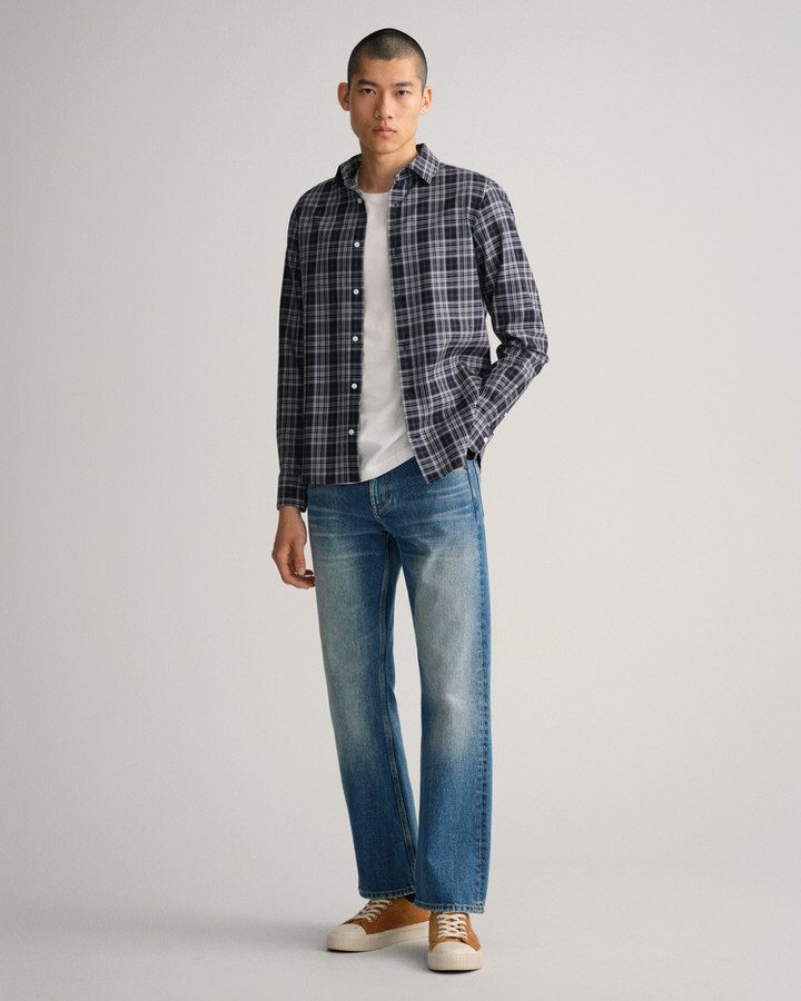 Slim Fit Twill Check Shirt