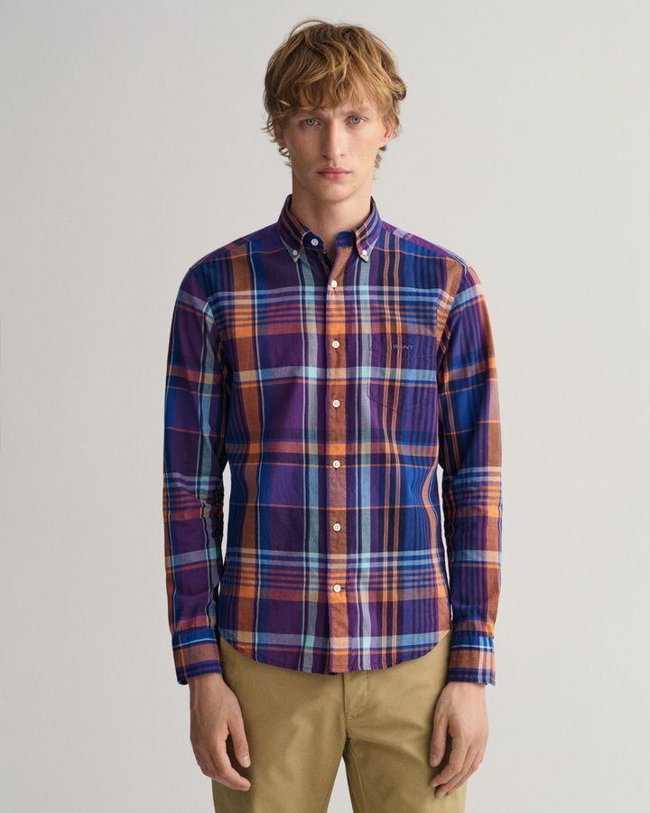 Regular Fit Colorful Madras Shirt