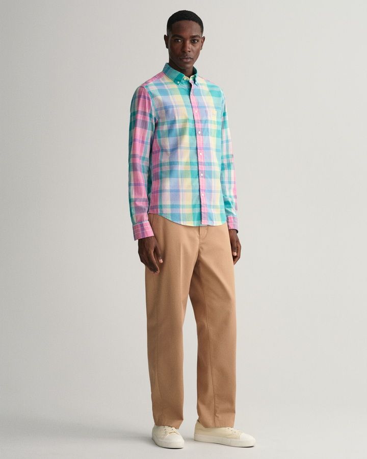 Regular Fit Colorful Madras Shirt