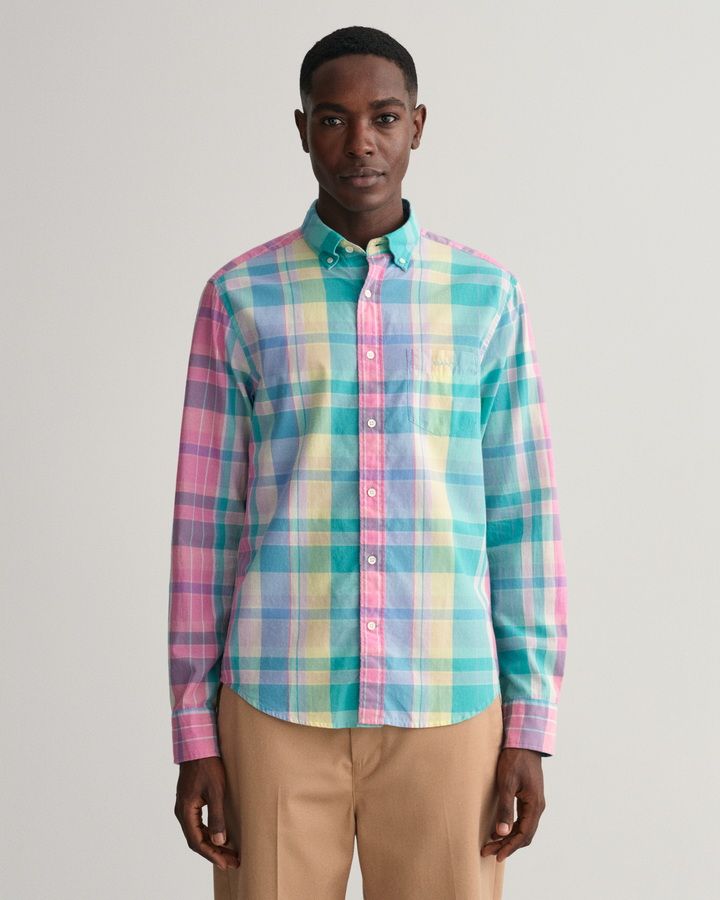 Regular Fit Colorful Madras Shirt