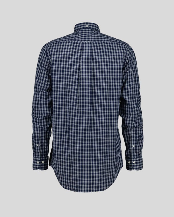 Reg indigo micro check shirt