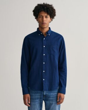 Regular Fit Indigo Oxford Shirt