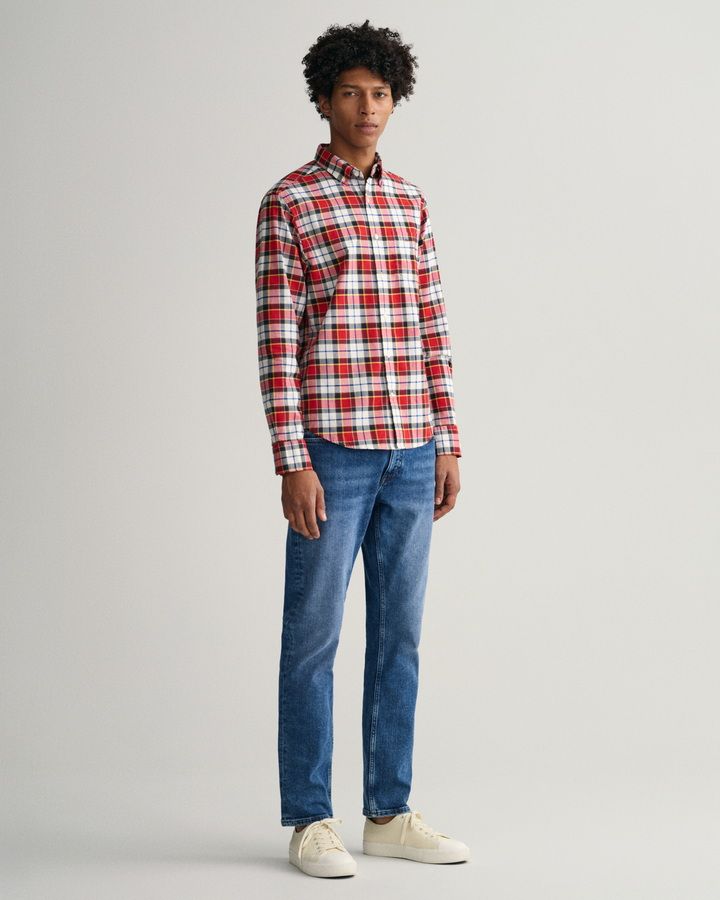 Regular Fit Checked Oxford Shirt