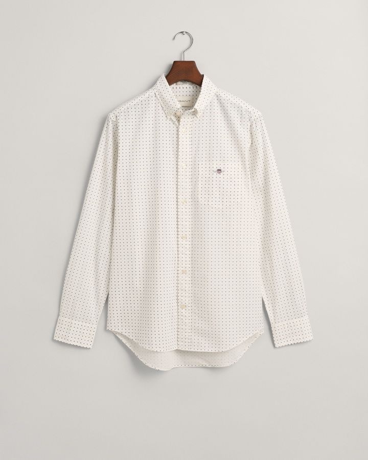Slim Fit Micro Print Shirt