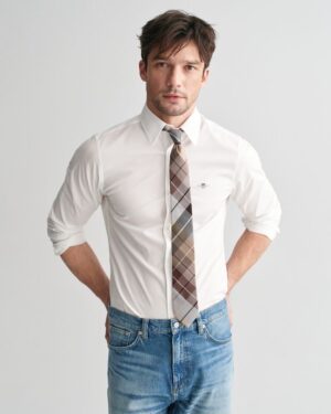 Slim Fit Stretch Poplin Shirt