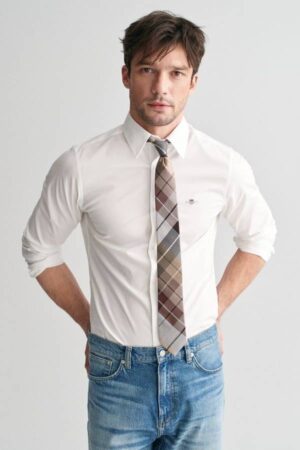 Slim Fit Stretch Poplin Shirt