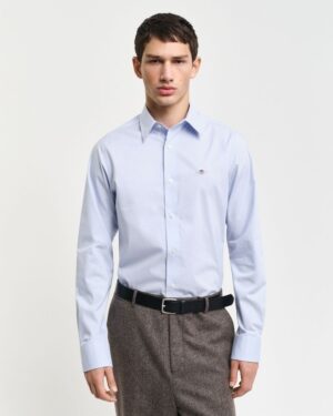 Slim Fit Stretch Poplin Shirt