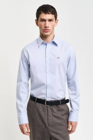 Slim Fit Stretch Poplin Shirt