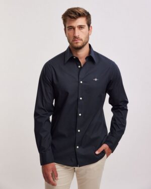 Slim Fit Stretch Poplin Shirt