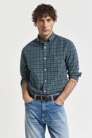 Regular Fit Checked Classic Poplin Shirt