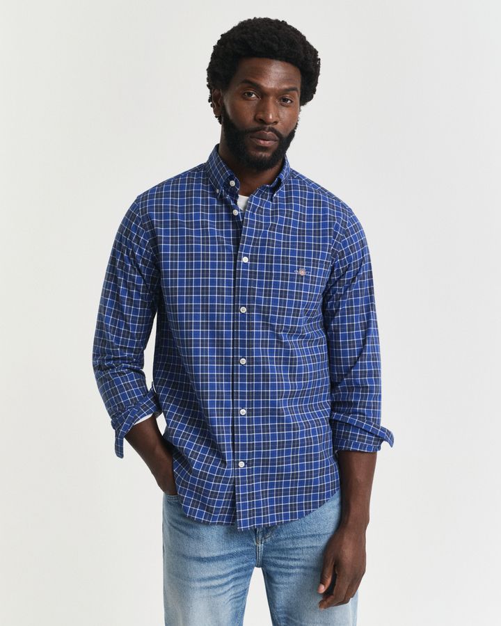 Regular Fit Checked Classic Poplin Shirt