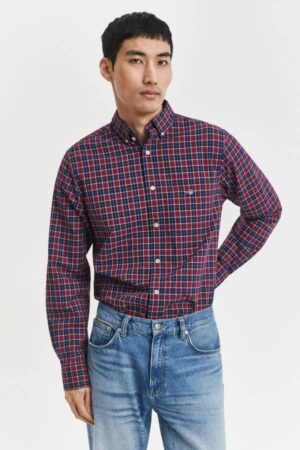Regular Fit Checked Classic Poplin Shirt