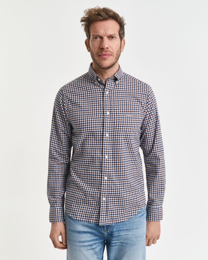 Regular Twill Gingham Shirt