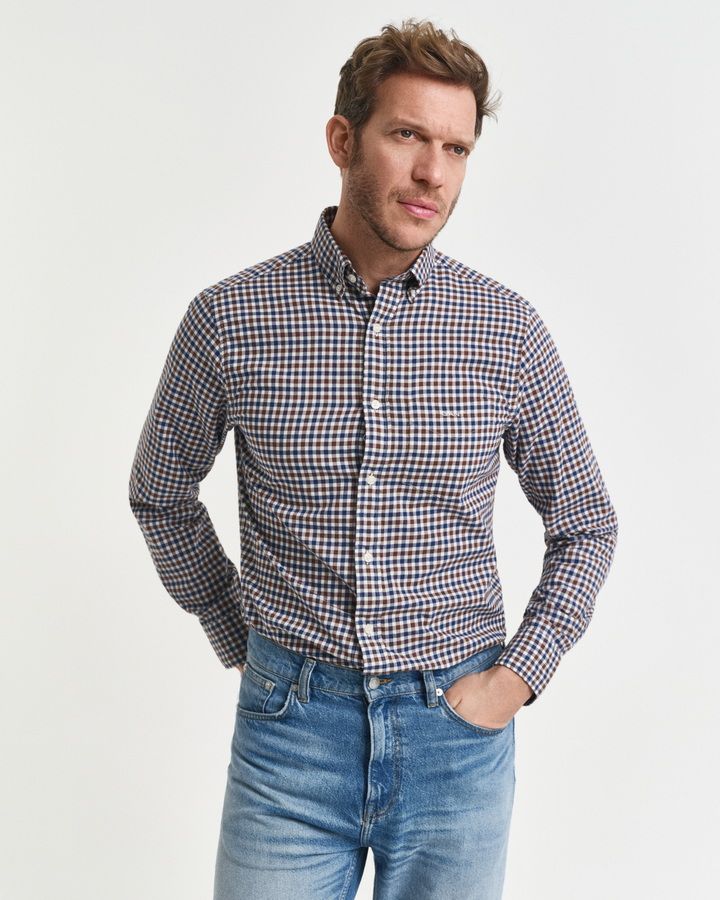 Regular Twill Gingham Shirt