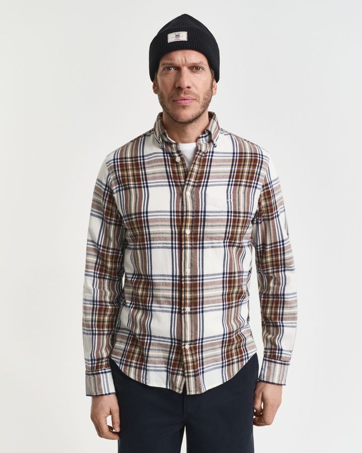 Regular Fit Windblown Flannel Check Shirt