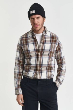 Regular Fit Windblown Flannel Check Shirt