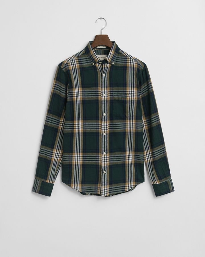 Regular Fit Windblown Flannel Check Shirt