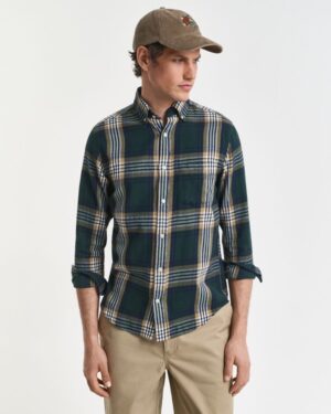 Regular Fit Windblown Flannel Check Shirt