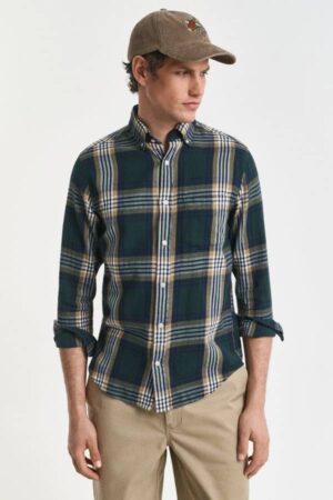 Regular Fit Windblown Flannel Check Shirt