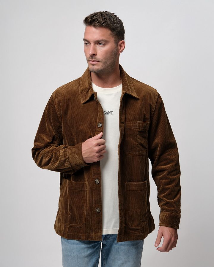 Regular Fit Corduroy Overshirt