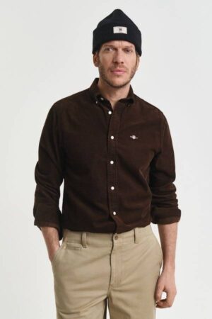 Regular Fit Cotton Corduroy Shirt