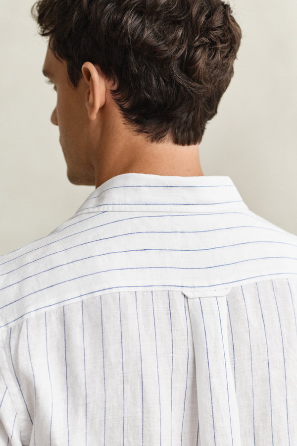REG LINEN STRIPE SHIRT