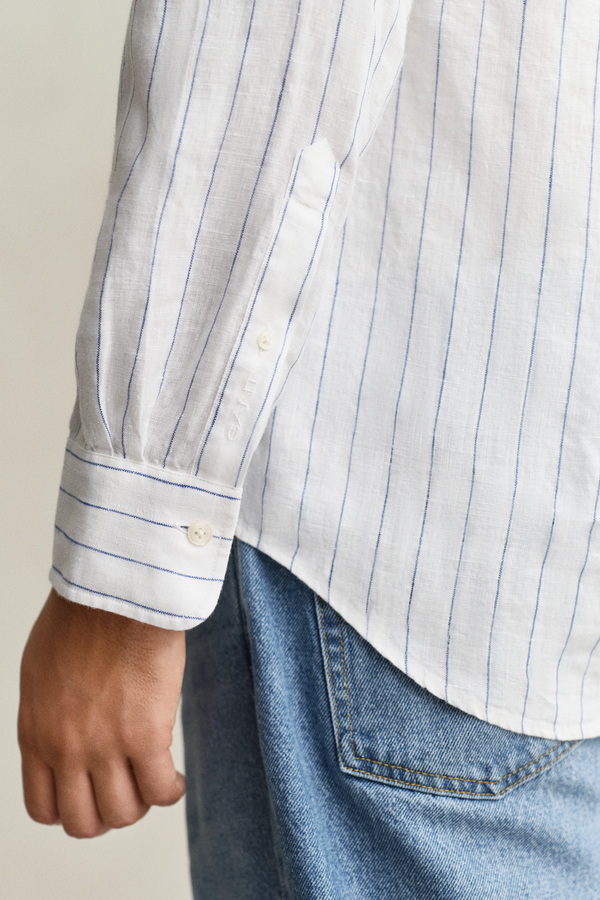 REG LINEN STRIPE SHIRT
