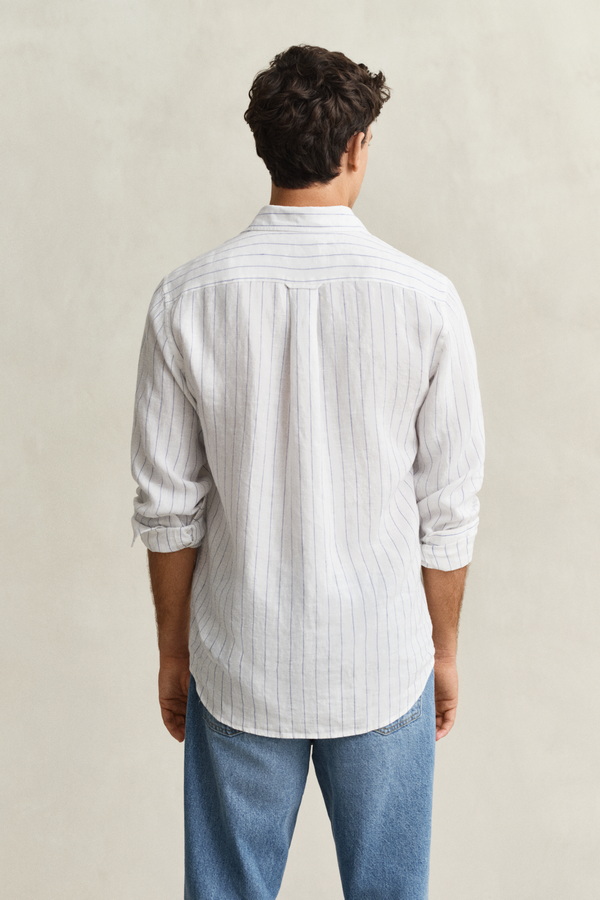 REG LINEN STRIPE SHIRT
