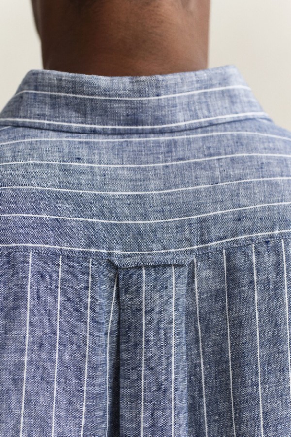 REG LINEN STRIPE SHIRT
