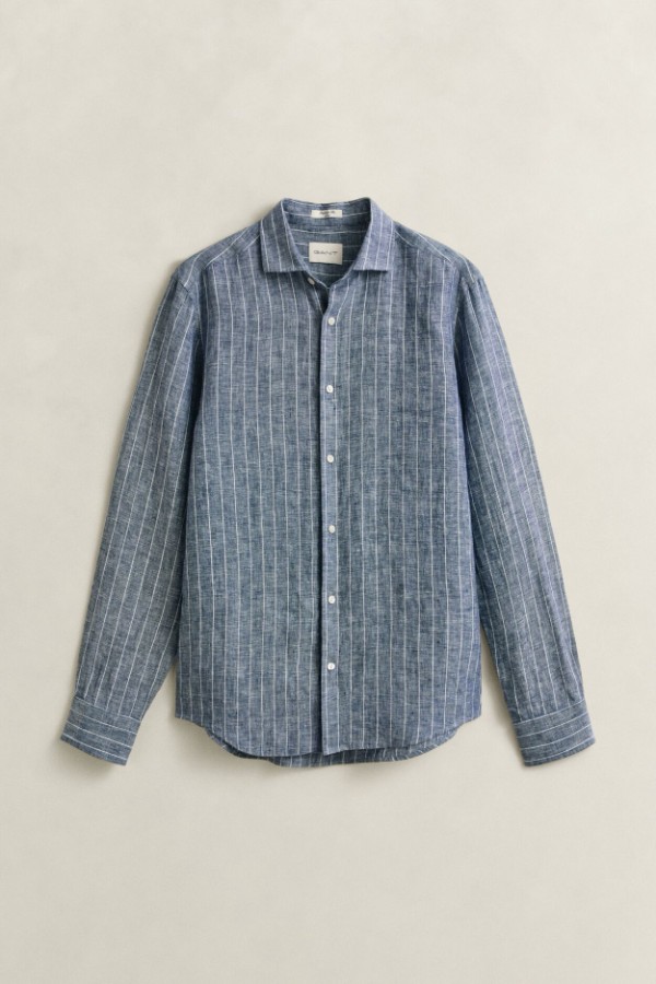REG LINEN STRIPE SHIRT