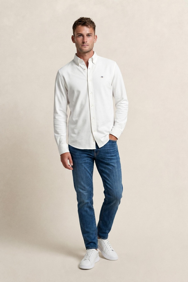 Regular Jersey Pique Strech Shirt