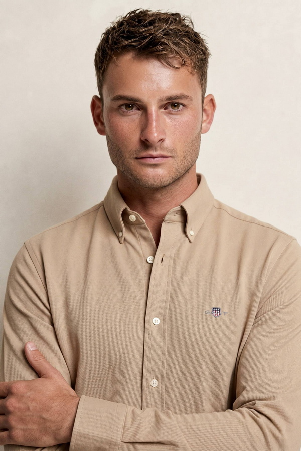 Regular Jersey Pique Strech Shirt
