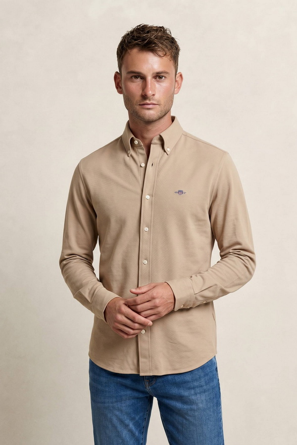 Regular Jersey Pique Strech Shirt