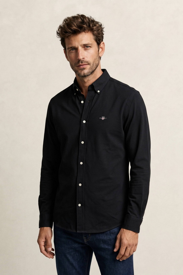 Regular Jersey Pique Strech Shirt