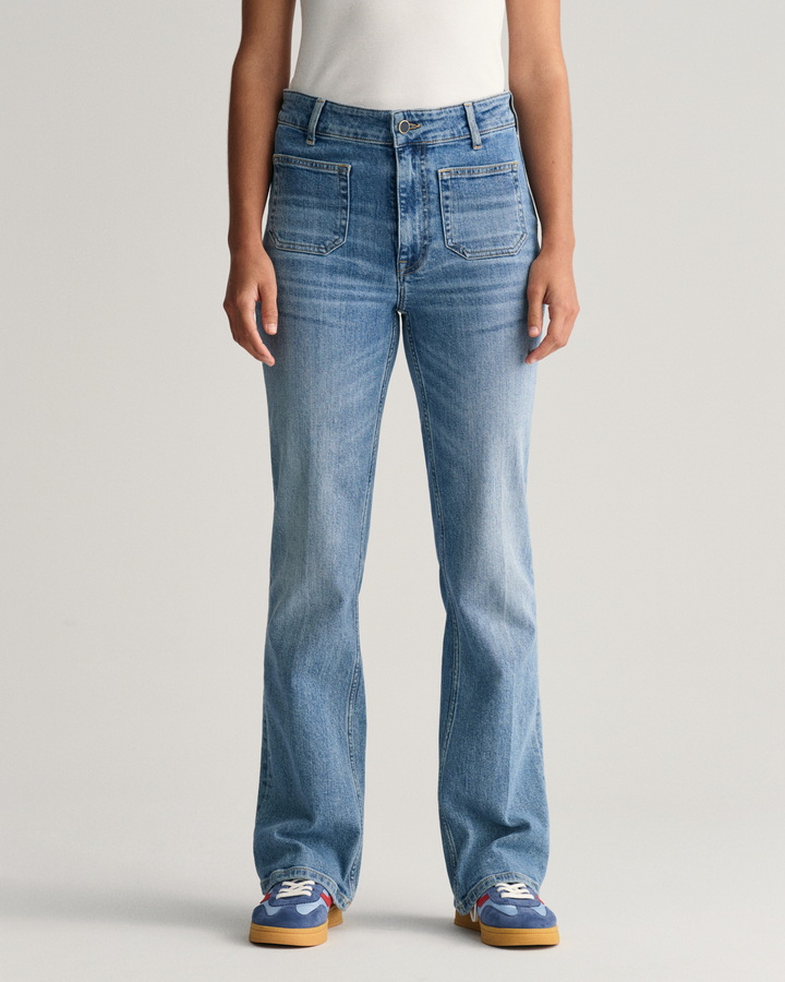 Slim Fit Flared Jeans
