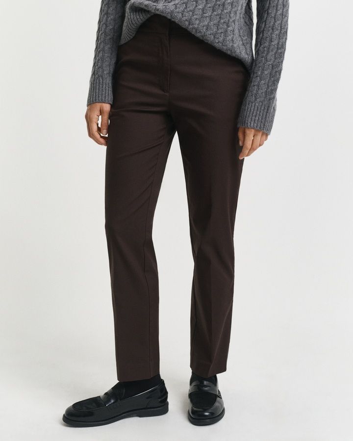 Slim Fit Cigarette Slacks