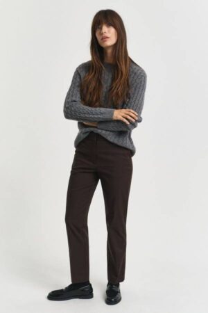 Slim Fit Cigarette Slacks