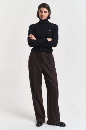 Wool Blend Pull-On Pants
