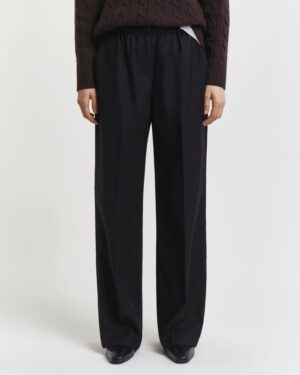 Wool Blend Pull-On Pants