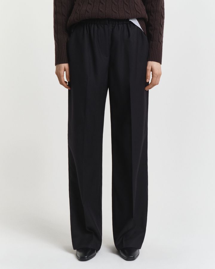 Wool Blend Pull-On Pants