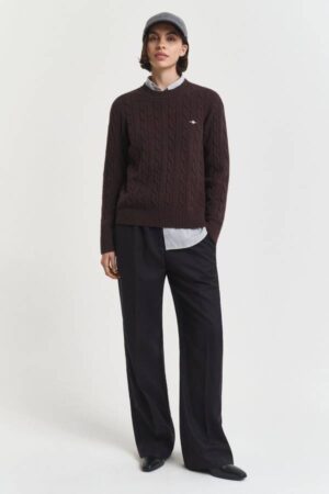 Wool Blend Pull-On Pants