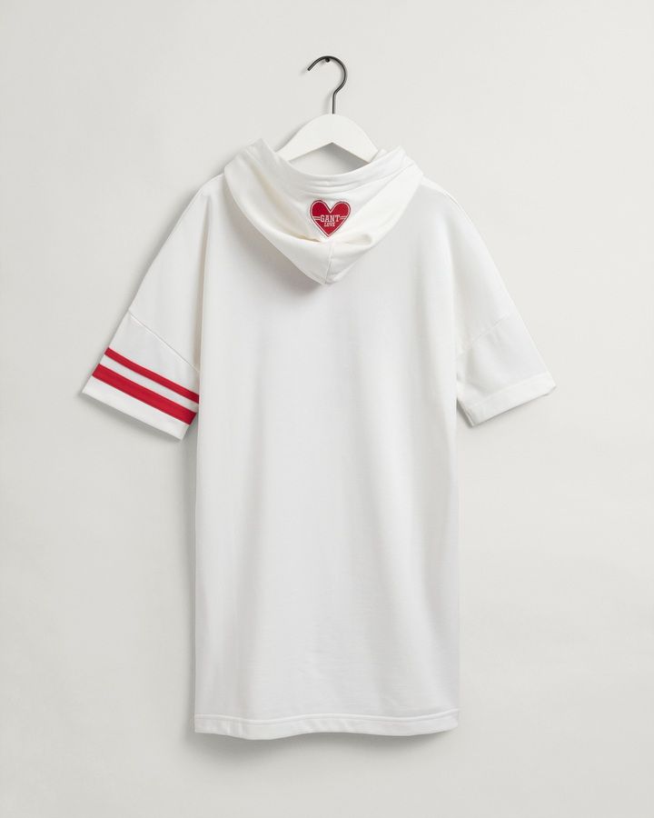 COLLEGIATE HEART HOODIE DRESS