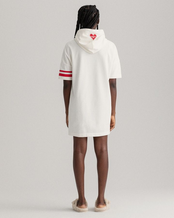 COLLEGIATE HEART HOODIE DRESS