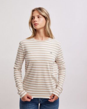 Striped Shield Long Sleeve T-Shirt