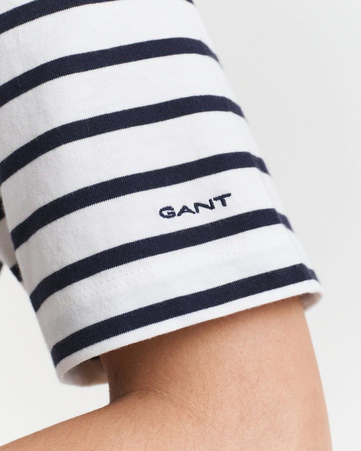 Striped Boat Neck T-Shirt