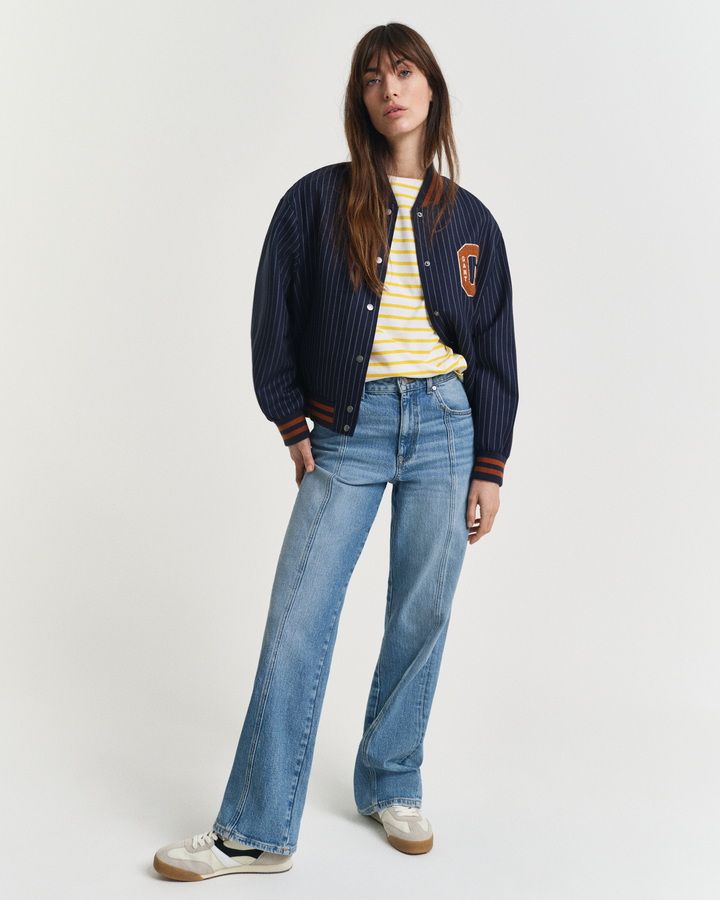 Striped Boat Neck T-Shirt